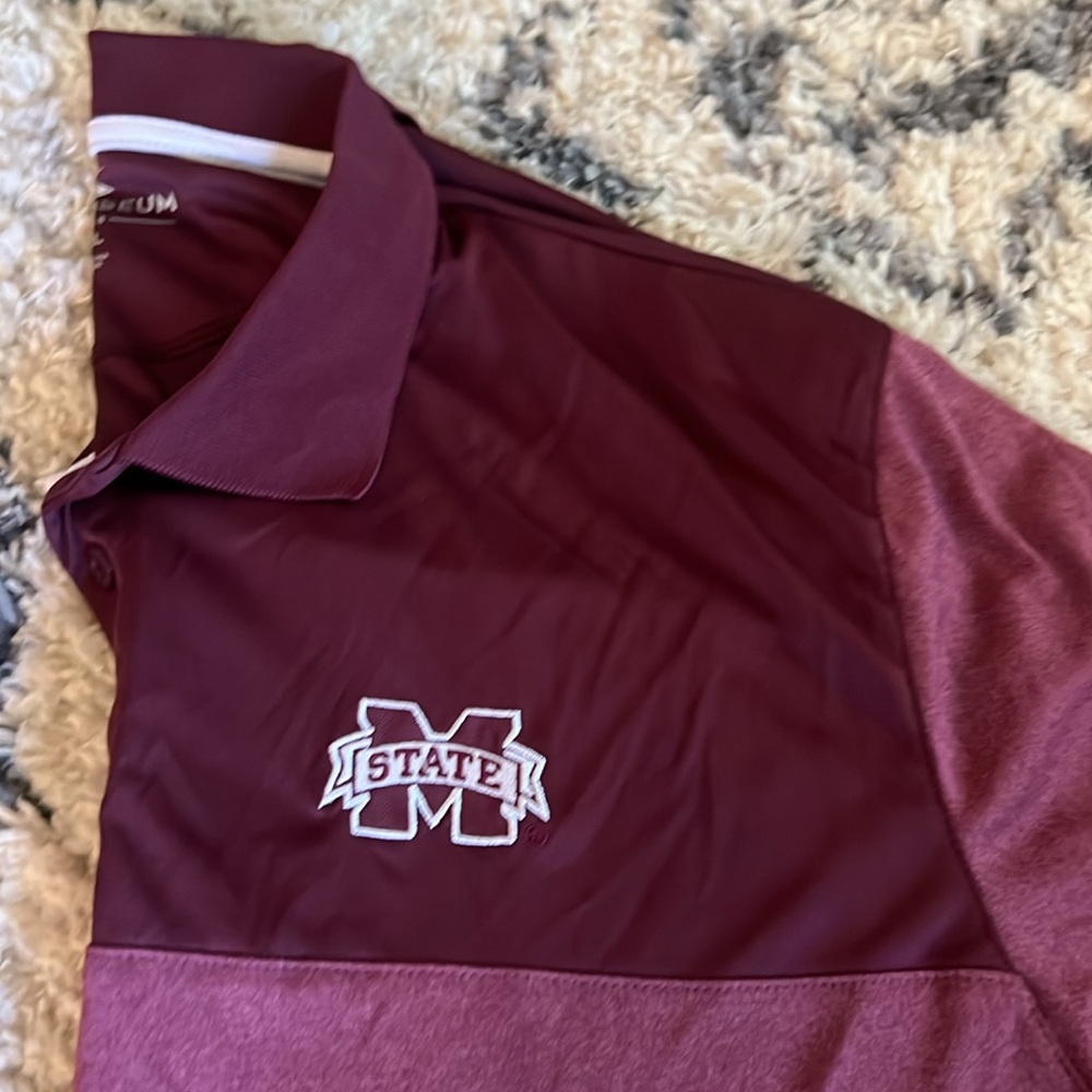 COLOSSEUM XXL MEN’S MISSISSIPPI STATE POLO ~ very soft and nice! 2XL